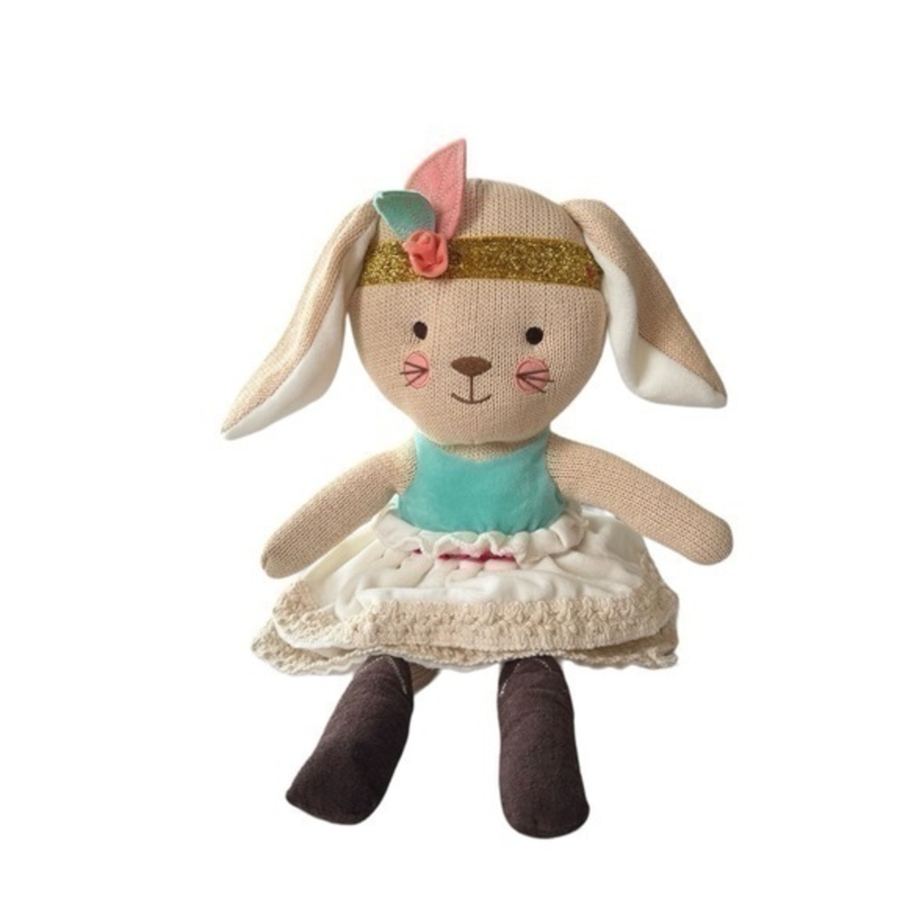 LEVTEX Baby Ruby The Boho Collection Bunny Rabbit‎ Plush 18"  Lovey